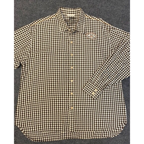 Tommy Bahama Plaid Shirt Mens XXL Pro Leisure Tour 93 Long Sleeve Button Up - Picture 1 of 9